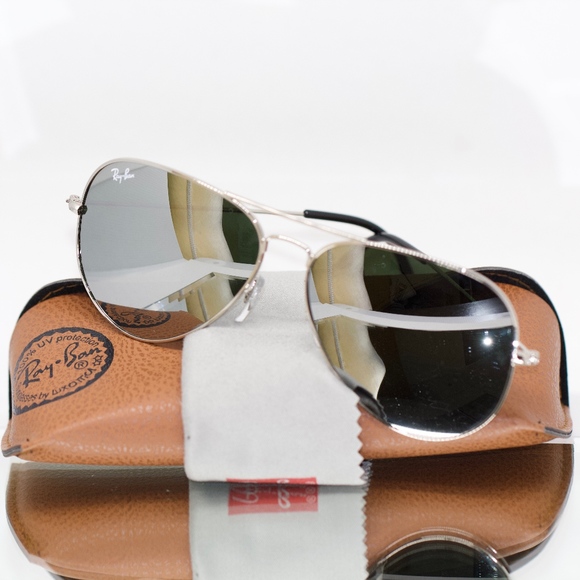 Ray-Ban Accessories - Ray Ban Gray Mirrored Lenses On Silver Frame